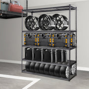 Storage Shelving Unit, 5-Tier Adjustable, 2000 lbs Capacity, Heavy Duty Garage Shelves Metal Organizer Wire V952-XLZLKHJCL24DXIG4AV0