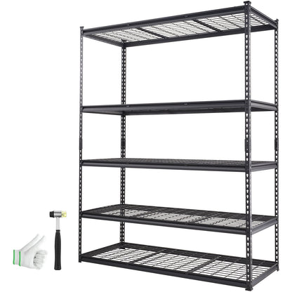 Storage Shelving Unit, 5-Tier Adjustable, 2000 lbs Capacity, Heavy Duty Garage Shelves Metal Organizer Wire V952-XLZLKHJCL24DXIG4AV0
