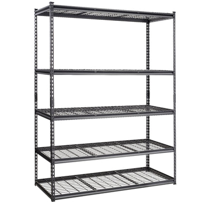 Storage Shelving Unit, 5-Tier Adjustable, 2000 lbs Capacity, Heavy Duty Garage Shelves Metal Organizer Wire V952-XLZLKHJCL24DXIG4AV0