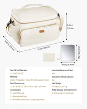 Breast Pump Bag, Breast Feeding Bag with Waterproof Mat, Fits for S1/S2, Pumping Accessories & Breastmilk V952-XNBSTBDHHS009R5W4001V0