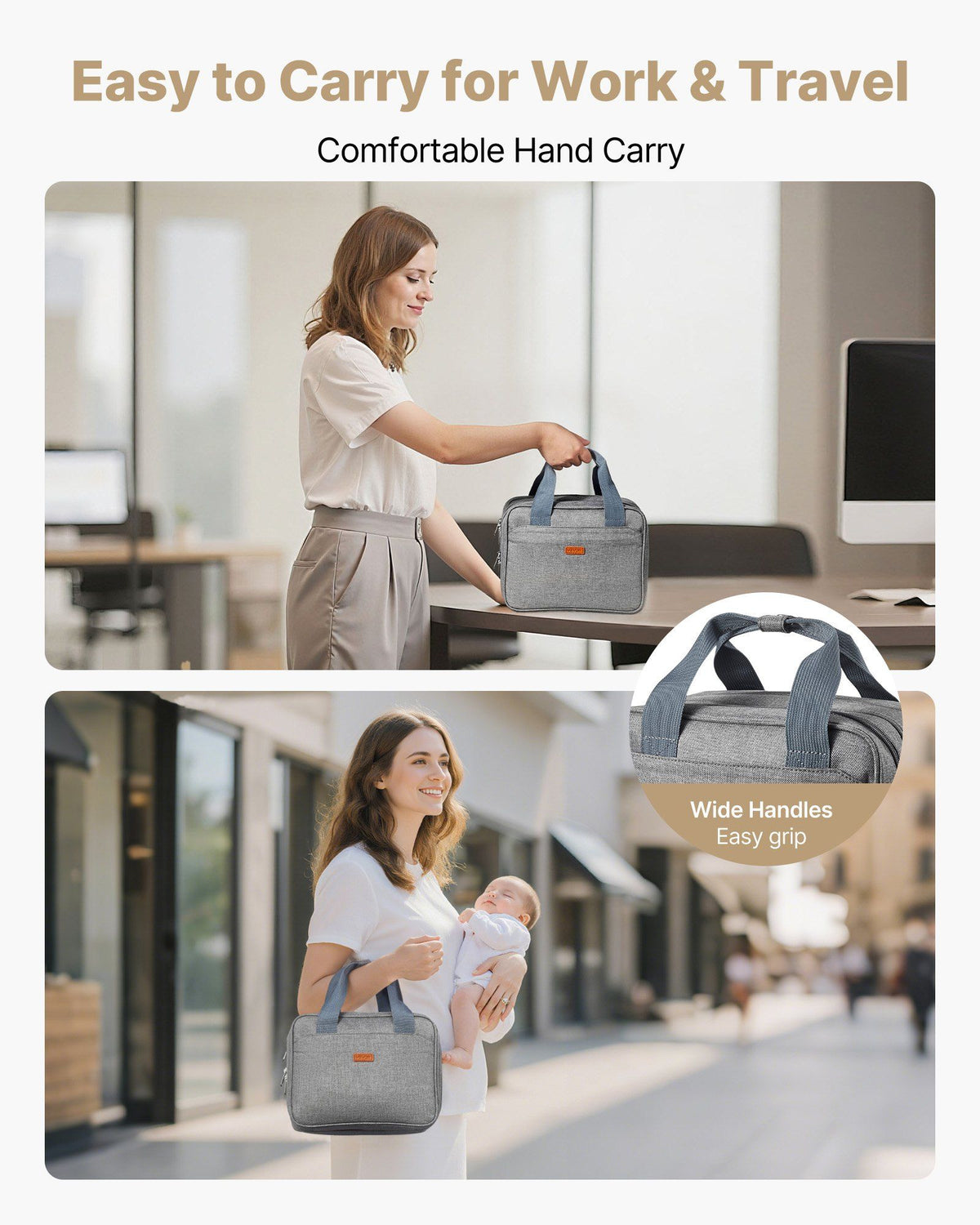 Wearable Breast Pump Bag, Breast Feeding Bag with Ice Pack, Fits for M5/M6, Pumping Accessories & Breastmilk V952-XNBSTBZHHSDLLVDDX001V0