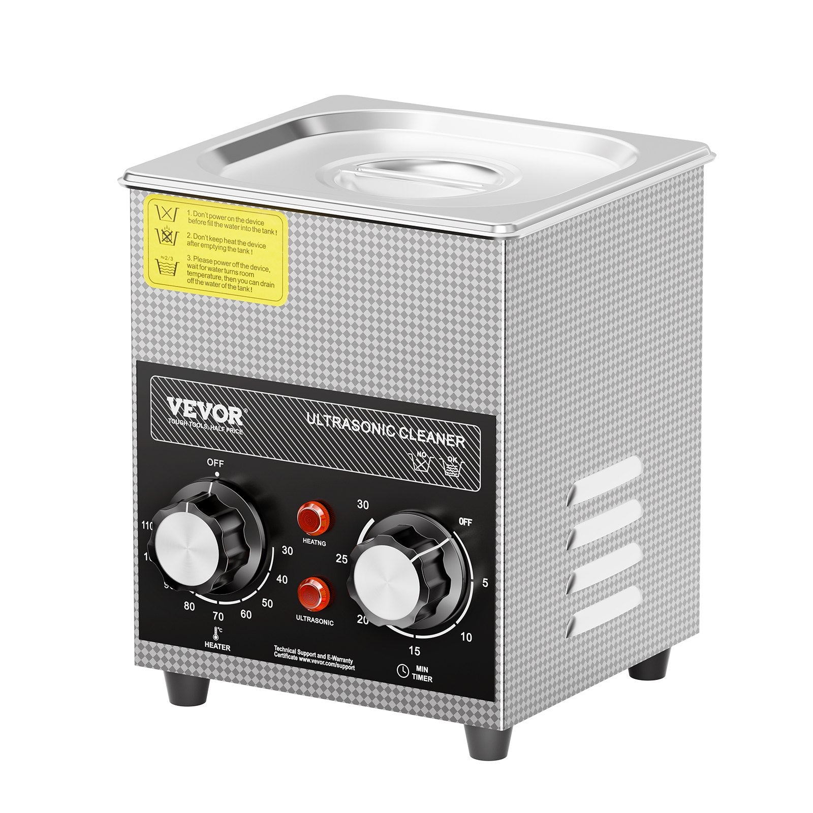 2L Ultrasonic Cleaner with Heater Timer & Basket, Professional Digital Sonic Cavitation Machine, 60W Cleaning V952-XNKZCSBQXJ2L7F8OCV3