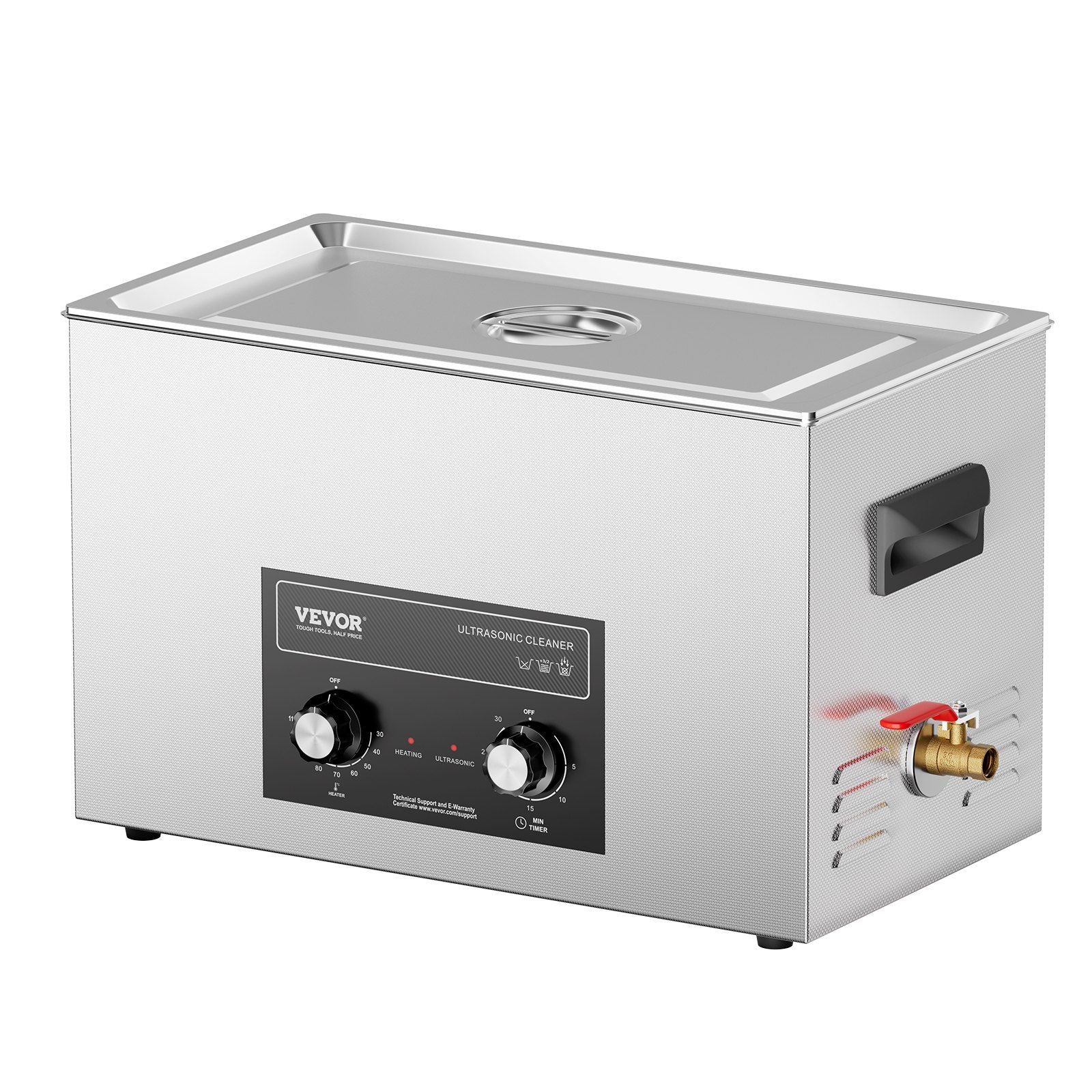 30L Ultrasonic Cleaner with Heater Timer & Basket, Professional Digital Sonic Cavitation Machine, 360W V952-XNKZCSBQXJ3076CG5V3