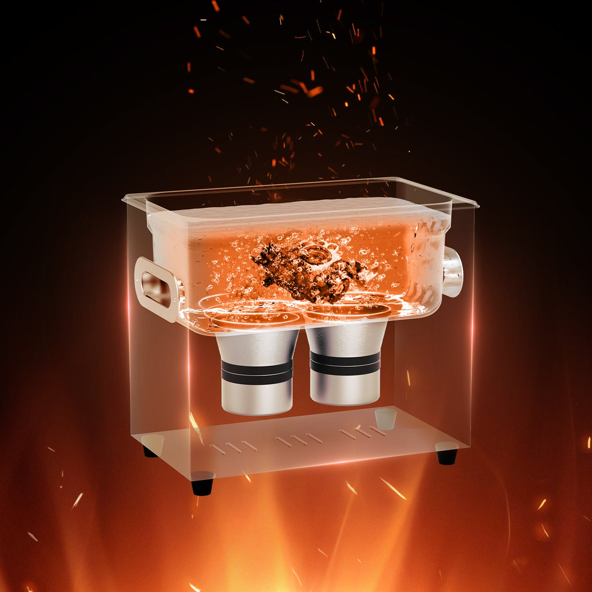 3L Ultrasonic Cleaner with Heater Timer & Basket, Professional Digital Sonic Cavitation Machine, 120W V952-XNKZCSBQXJ3LRE6AMV3