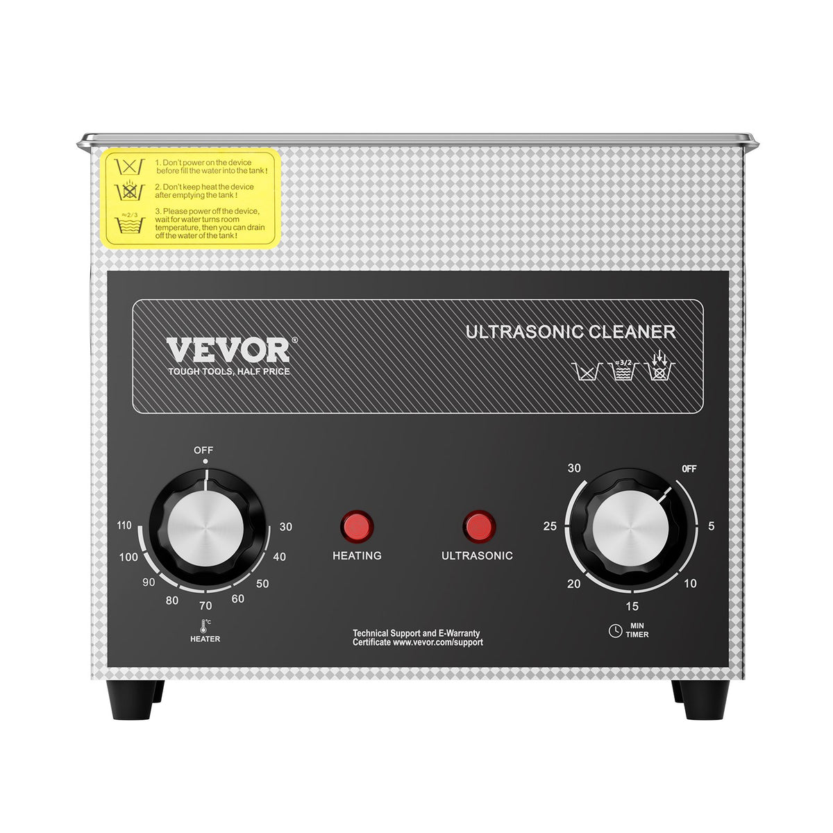 3L Ultrasonic Cleaner with Heater Timer & Basket, Professional Digital Sonic Cavitation Machine, 120W V952-XNKZCSBQXJ3LRE6AMV3