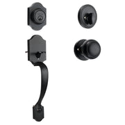 Front Door Handle and Deadbolt Set, Matte Black Front Door Lock Set with Interior Knob, Single Cylinder V952-XNSBYGHDSHXLS59N0V0