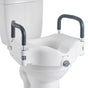 Raised Toilet Seat with Arms, 136.1 kg Load Capacity, 127 mm Lift Height, Widened Commode Elevated Toilet V952-XNSDSJGMTZD5HIUXQ001V0