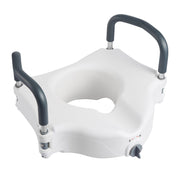 Raised Toilet Seat with Arms, 136.1 kg Load Capacity, 127 mm Lift Height, Widened Commode Elevated Toilet V952-XNSDSJGMTZD5HIUXQ001V0