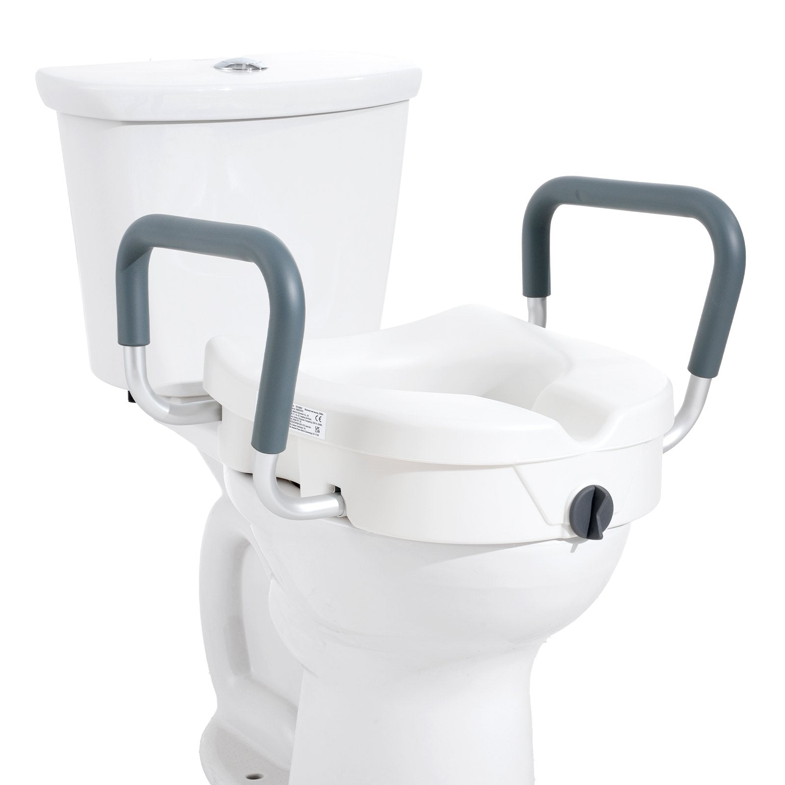 Raised Toilet Seat, 5" Height Raised, 350 lbs Weight Capacity, for Round and Elongated Toilet, Twist Lock V952-XNSDSJGMTZDD2MQ2TV0