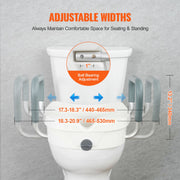 Raised Toilet Seat, 5" Height Raised, 350 lbs Weight Capacity, for Round and Elongated Toilet, Twist Lock V952-XNSDSJGMTZDD2MQ2TV0