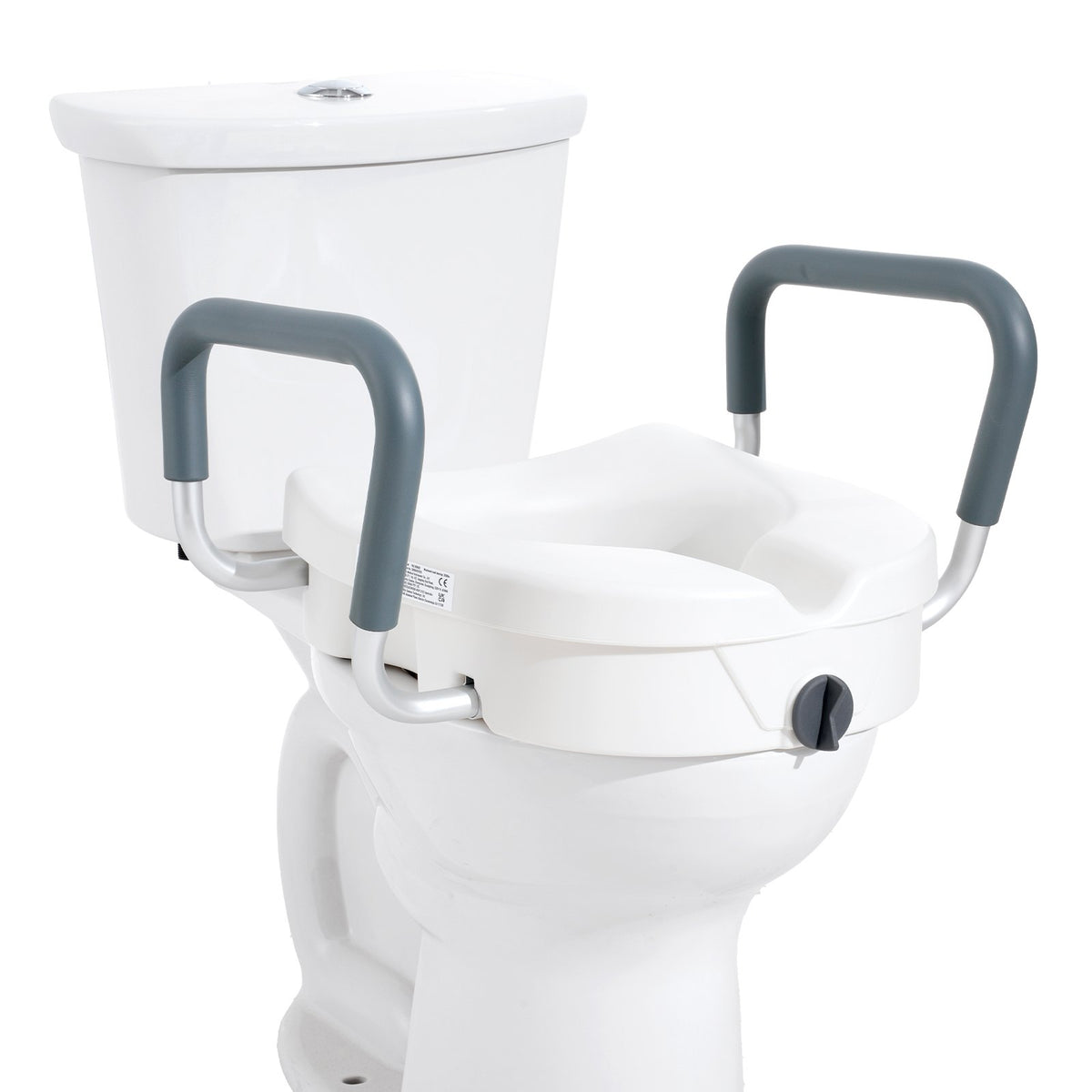Raised Toilet Seat, 5" Height Raised, 350 lbs Weight Capacity, for Round and Elongated Toilet, Twist Lock V952-XNSDSJGMTZDD2MQ2TV0