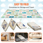 Baby Play Mat, 71""x79"" Extra Large Baby Crawling Mat, Non-Slip One-Piece Foam Baby Playmat, Foldable V952-XPEPXDXPE04Y38F4DV0