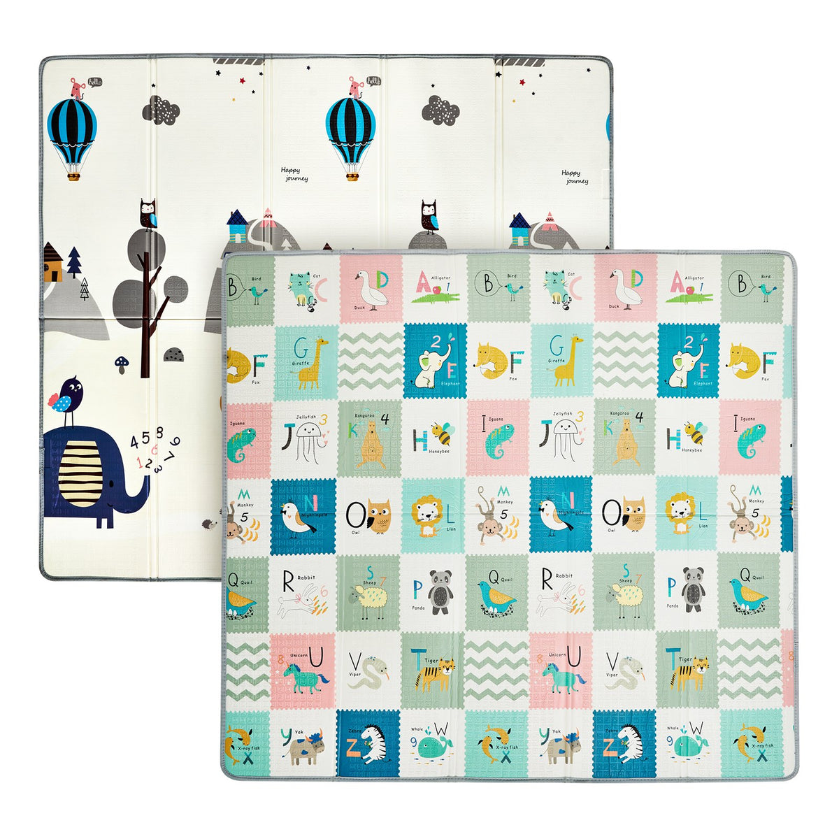 Baby Play Mat, 71""x79"" Extra Large Baby Crawling Mat, Non-Slip One-Piece Foam Baby Playmat, Foldable V952-XPEPXDXPE04Y38F4DV0