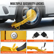 Wheel Lock Clamp, 1 Pack Trailer Wheel Lock, Heavy-Duty Anti Theft Tire Lock, Adjustable Tire Boot Lock Tire V952-XPSLTS1J0000E14V9V0