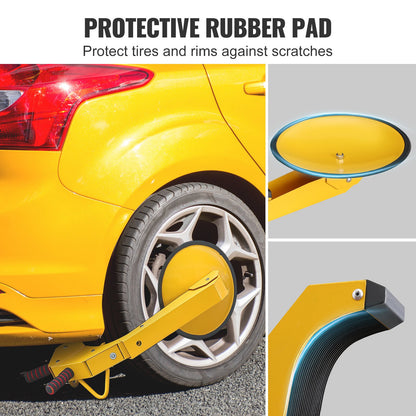 Wheel Lock Clamp, 1 Pack Trailer Wheel Lock, Heavy-Duty Anti Theft Tire Lock, Adjustable Tire Boot Lock Tire V952-XPSLTS1J0000E14V9V0