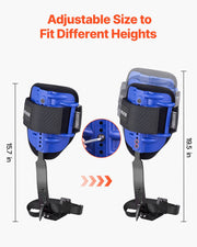 Tree Climbing Spikes Set, Height-Adjustable Tree Climbing Gear with Straps & Harness, 159 kg Load Capacity, V952-XPSZZZHKJCKSOXN33002V0