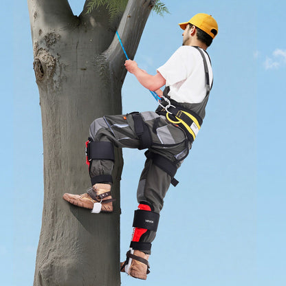 Tree Climbing Spikes Set, Height-Adjustable Tree Climbing Gear with Straps & Spike Protectors, 159 kg Load V952-XPSZZZHKQMFH3M41Q002V0