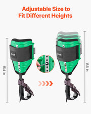 Tree Climbing Spikes Set, Height-Adjustable Tree Climbing Gear with Straps & Spike Protectors, 159 kg Load V952-XPSZZZHKQMFHLDHFU002V0