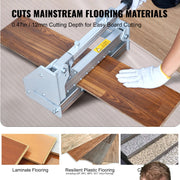 Floor Cutter 330mm, Cuts Vinyl Plank, Laminate, Engineered Hardwood, Siding, 12mm Cutting Depth Effortless V952-XQL13INCH12MM6M18V0