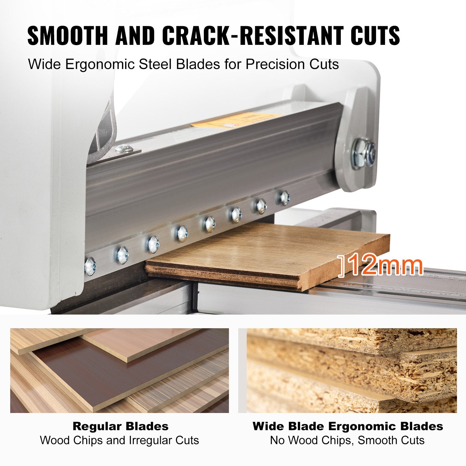 Floor Cutter 330mm, Cuts Vinyl Plank, Laminate, Engineered Hardwood, Siding, 12mm Cutting Depth Effortless V952-XQL13INCH12MM6M18V0