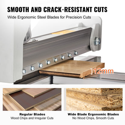 Floor Cutter 330mm, Cuts Vinyl Plank, Laminate, Engineered Hardwood, Siding, 12mm Cutting Depth Effortless V952-XQL13INCH12MM6M18V0