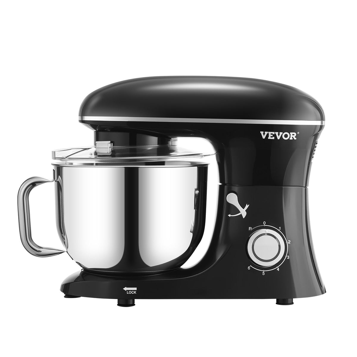 Stand Mixer 5.68 L Electric Dough Mixer 1100W 6 + P Speeds Food Beater V952-XRLTMSJBJHS6I5V82V3