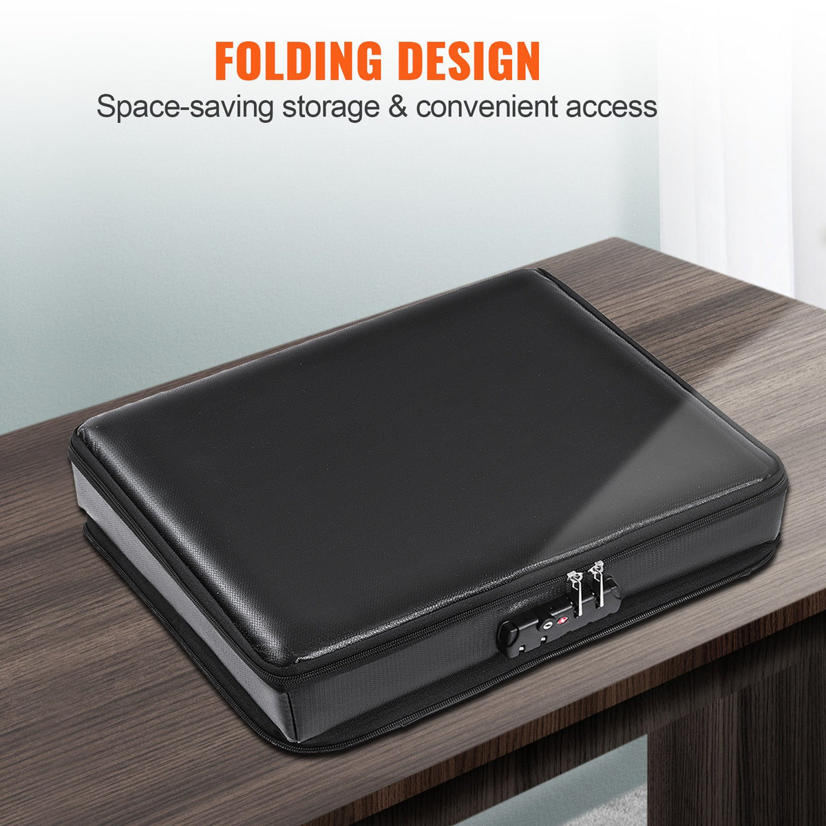 Fireproof Document Box, Fireproof Document Bag with Lock 2000_, Fireproof and Waterproof File Box 450x140x315 V952-XSF1561361221WR0XV0