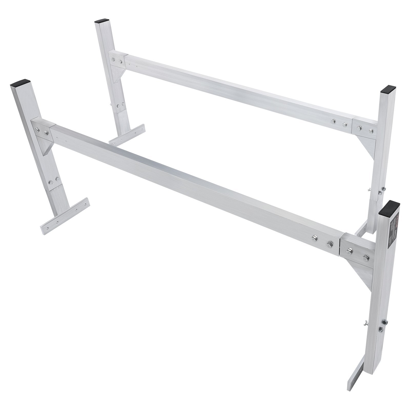 Van Roof Ladder Rack, 2 Bars Aluminum Alloy Roof Ladder Racks, 181 kg Capacity Rain-Gutter Van Roof Rack, V952-XSHCH24006775RD9SV0