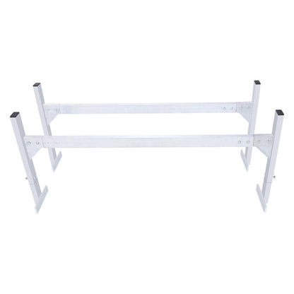 Van Roof Ladder Rack, 2 Bars Aluminum Alloy Roof Ladder Racks, 181 kg Capacity Rain-Gutter Van Roof Rack, V952-XSHCH24006775RD9SV0