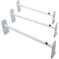 Van Roof Ladder Rack, 3 Bars Alloy Steel Roof Racks, 750 LBS Capacity Rain-Gutter Roof Rack, Adjustable V952-XSHCH37503964J82WV0