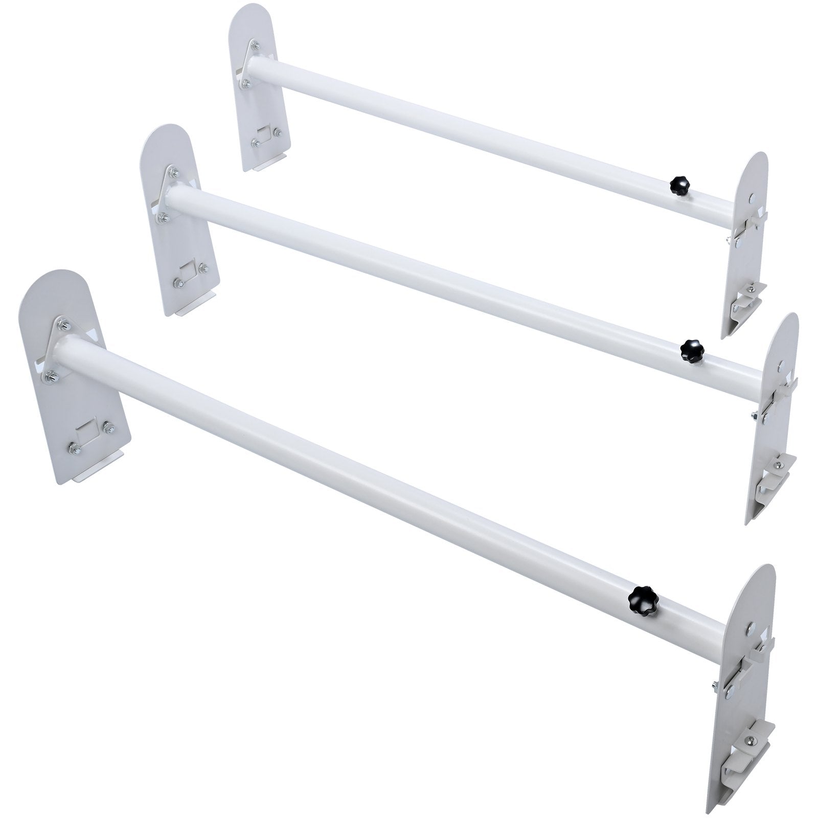 Van Roof Ladder Rack, 3 Bars Alloy Steel Roof Racks, 750 LBS Capacity Rain-Gutter Roof Rack, Adjustable V952-XSHCH37503964J82WV0