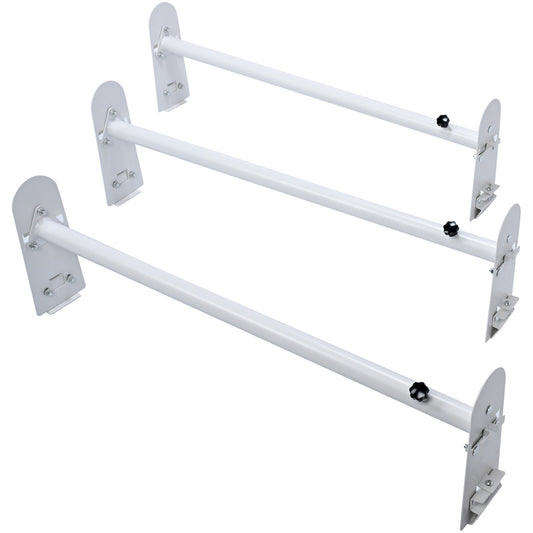 Van Roof Ladder Rack, 3 Bars Alloy Steel Roof Racks, 750 LBS Capacity Rain-Gutter Roof Rack, Adjustable V952-XSHCH37503964J82WV0
