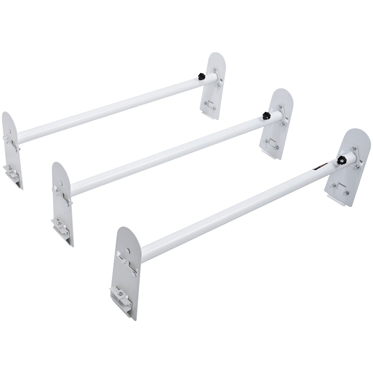 Van Roof Ladder Rack, 3 Bars Alloy Steel Roof Racks, 750 LBS Capacity Rain-Gutter Roof Rack, Adjustable V952-XSHCH37503964J82WV0