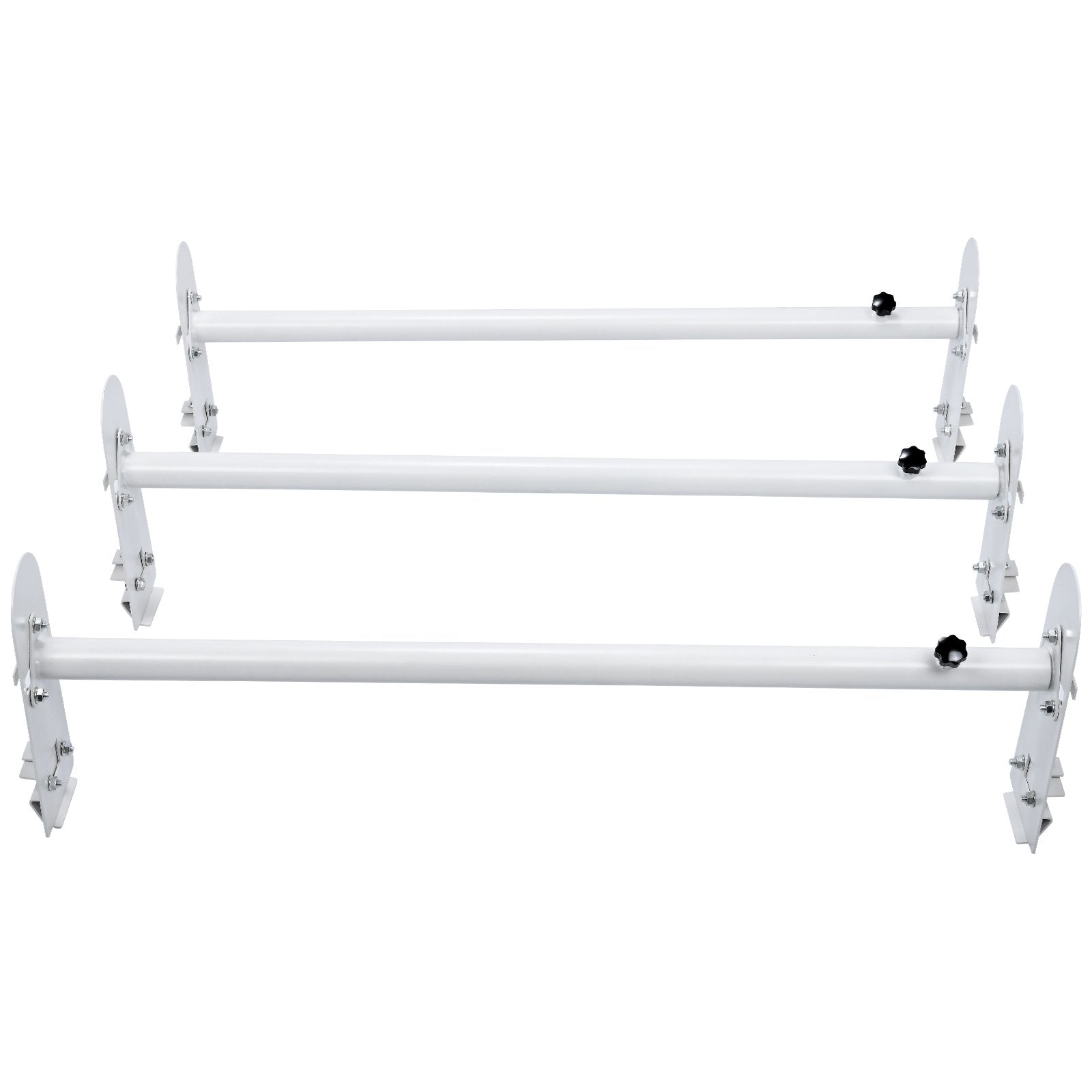 Van Roof Ladder Rack, 3 Bars Alloy Steel Roof Racks, 750 LBS Capacity Rain-Gutter Roof Rack, Adjustable V952-XSHCH37503964J82WV0
