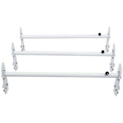 Van Roof Ladder Rack, 3 Bars Alloy Steel Roof Racks, 750 LBS Capacity Rain-Gutter Roof Rack, Adjustable V952-XSHCH37503964J82WV0