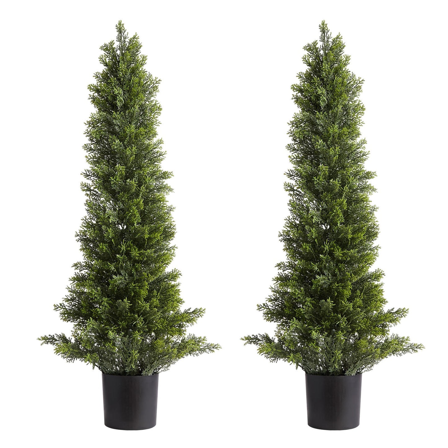 Artificial Topiary Cedar Trees, 2 Set 914mm Faux Pine Shrubs Plants, Fake Silk Tree Look Real, Easy Assembly V952-XSRGXJS36YCXDIEET001V0
