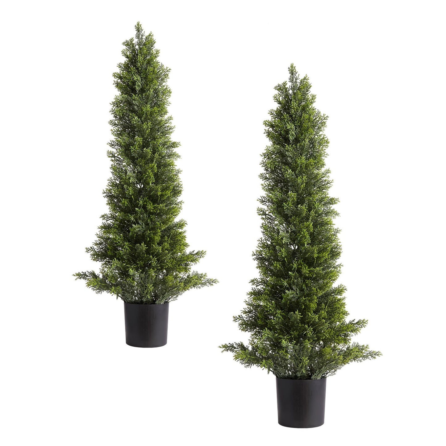 Artificial Topiary Cedar Trees, 2 Set 914mm Faux Pine Shrubs Plants, Fake Silk Tree Look Real, Easy Assembly V952-XSRGXJS36YCXDIEET001V0