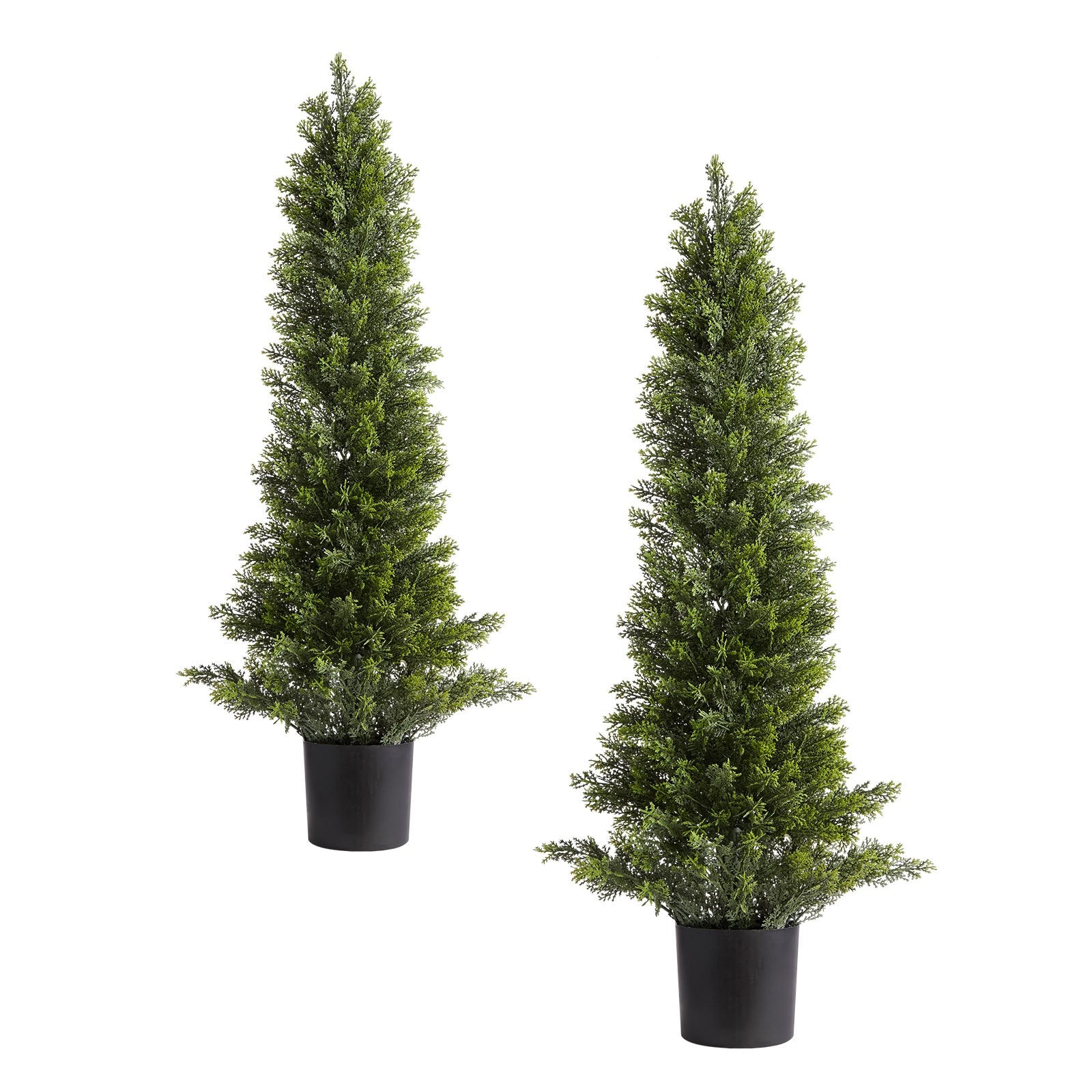 Artificial Topiary Cedar Trees, 2 Set 914mm Faux Pine Shrubs Plants, Fake Silk Tree Look Real, Easy Assembly V952-XSRGXJS36YCXDIEET001V0