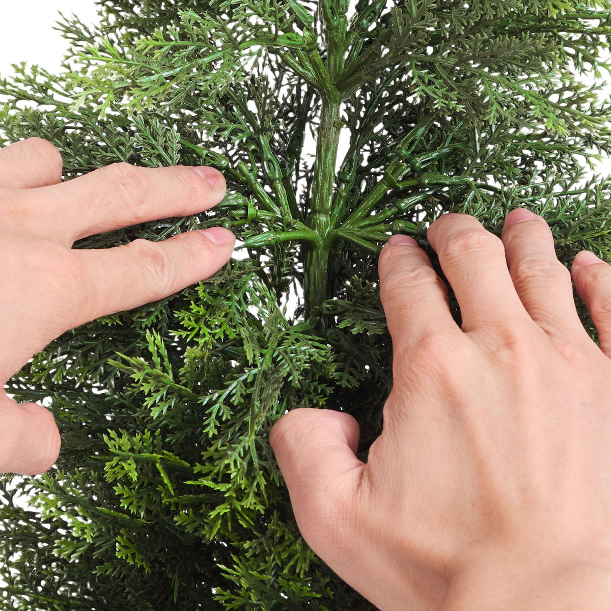 Artificial Topiary Cedar Trees, 2 Set 914mm Faux Pine Shrubs Plants, Fake Silk Tree Look Real, Easy Assembly V952-XSRGXJS36YCXDIEET001V0