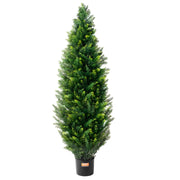 2 Pack 4' Artificial Cedar Topiary Tree Faux Plant UV Decor In/Outdoor V952-XSRGXJS48YCA5XA8BV0