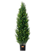 2 Pack 4' Artificial Cedar Topiary Tree Faux Plant UV Decor In/Outdoor V952-XSRGXJS48YCA5XA8BV0