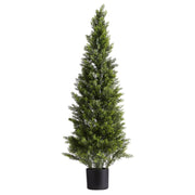 Artificial Topiary Cedar Trees, 2 Set 1219mm Faux Pine Shrubs Plants, Fake Silk Tree Look Real, Easy Assembly V952-XSRGXJS48YCXNM7Y5001V0