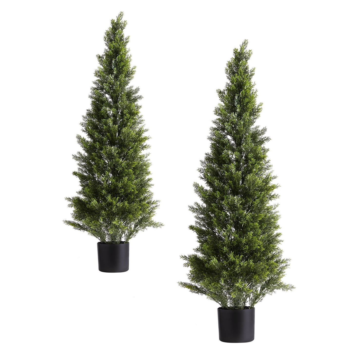 Artificial Topiary Cedar Trees, 2 Set 1219mm Faux Pine Shrubs Plants, Fake Silk Tree Look Real, Easy Assembly V952-XSRGXJS48YCXNM7Y5001V0
