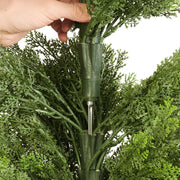 Artificial Topiary Cedar Trees, 2 Set 1219mm Faux Pine Shrubs Plants, Fake Silk Tree Look Real, Easy Assembly V952-XSRGXJS48YCXNM7Y5001V0