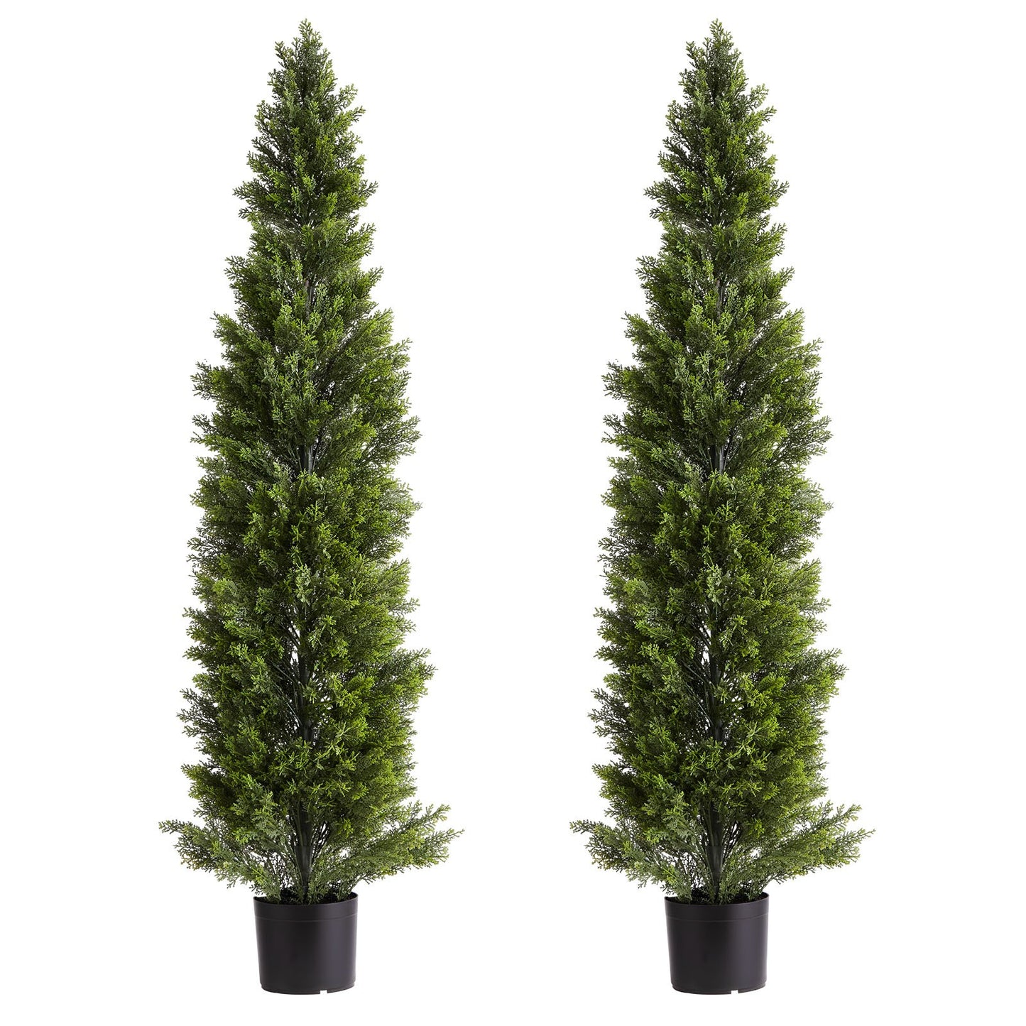 Artificial Topiary Cedar Trees, 2 Set 1524mm Faux Pine Shrubs Plants, Fake Silk Tree Look Real, Easy Assembly V952-XSRGXJS60YCXSMBHS001V0