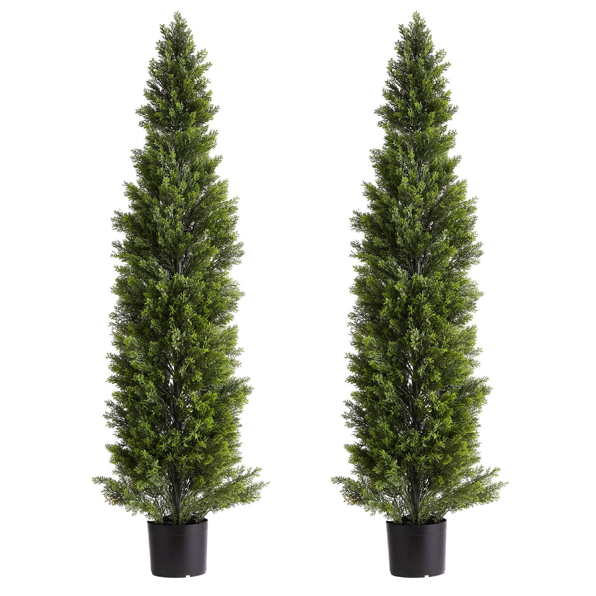 Artificial Topiary Cedar Trees, 2 Set 1524mm Faux Pine Shrubs Plants, Fake Silk Tree Look Real, Easy Assembly V952-XSRGXJS60YCXSMBHS001V0