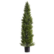 Artificial Topiary Cedar Trees, 2 Set 1524mm Faux Pine Shrubs Plants, Fake Silk Tree Look Real, Easy Assembly V952-XSRGXJS60YCXSMBHS001V0