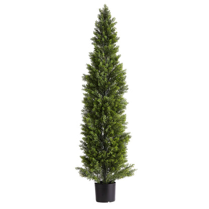 Artificial Topiary Cedar Trees, 2 Set 1524mm Faux Pine Shrubs Plants, Fake Silk Tree Look Real, Easy Assembly V952-XSRGXJS60YCXSMBHS001V0