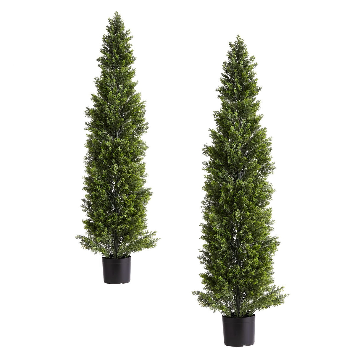 Artificial Topiary Cedar Trees, 2 Set 1524mm Faux Pine Shrubs Plants, Fake Silk Tree Look Real, Easy Assembly V952-XSRGXJS60YCXSMBHS001V0