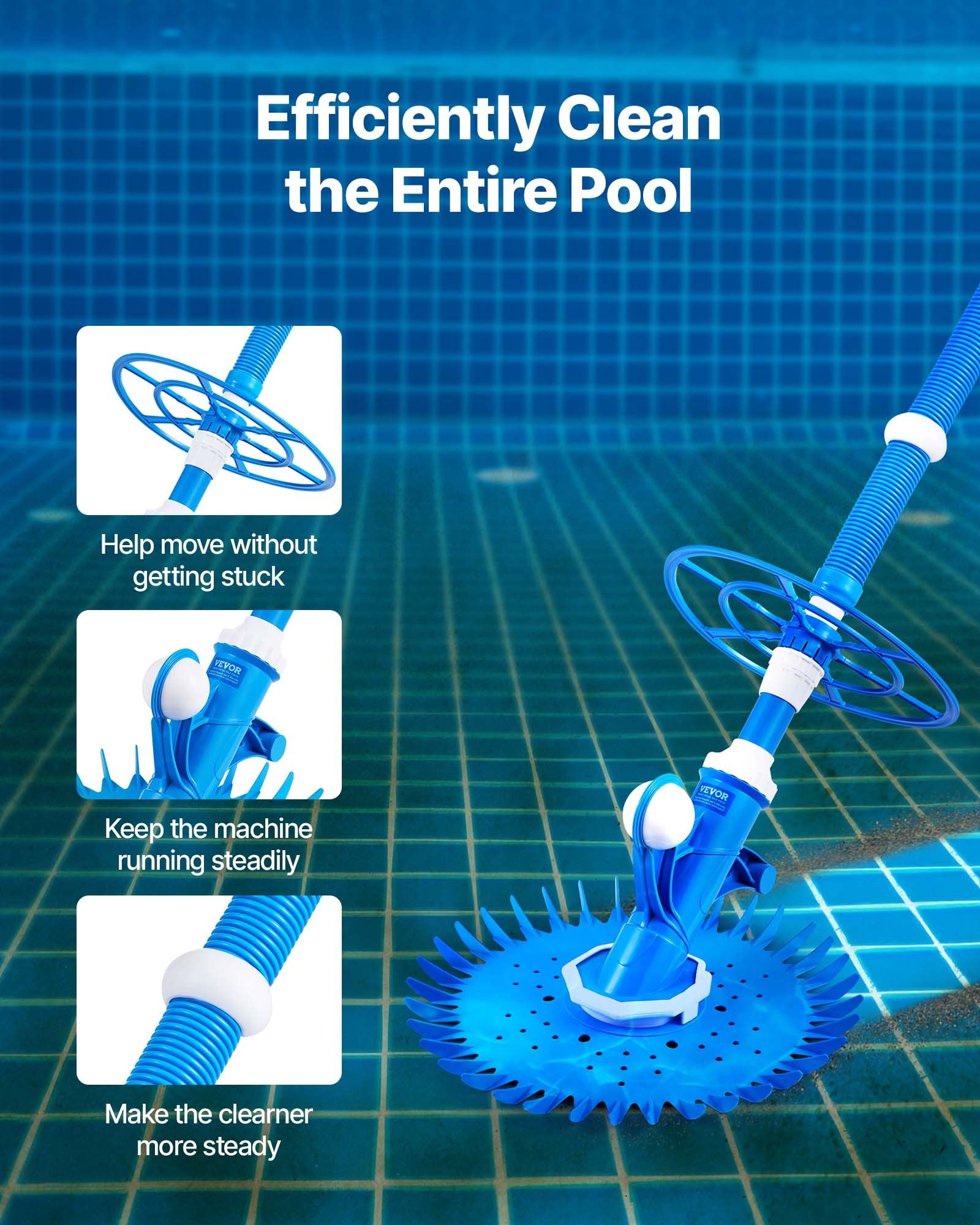 Suction Pool Cleaner, Automatic Pool Vacuum Cleaner, Suction Side Automatic Pool Cleaner, Suction Vacuum Pool V952-XSYCQJQPZJGGTQ8TG001V0